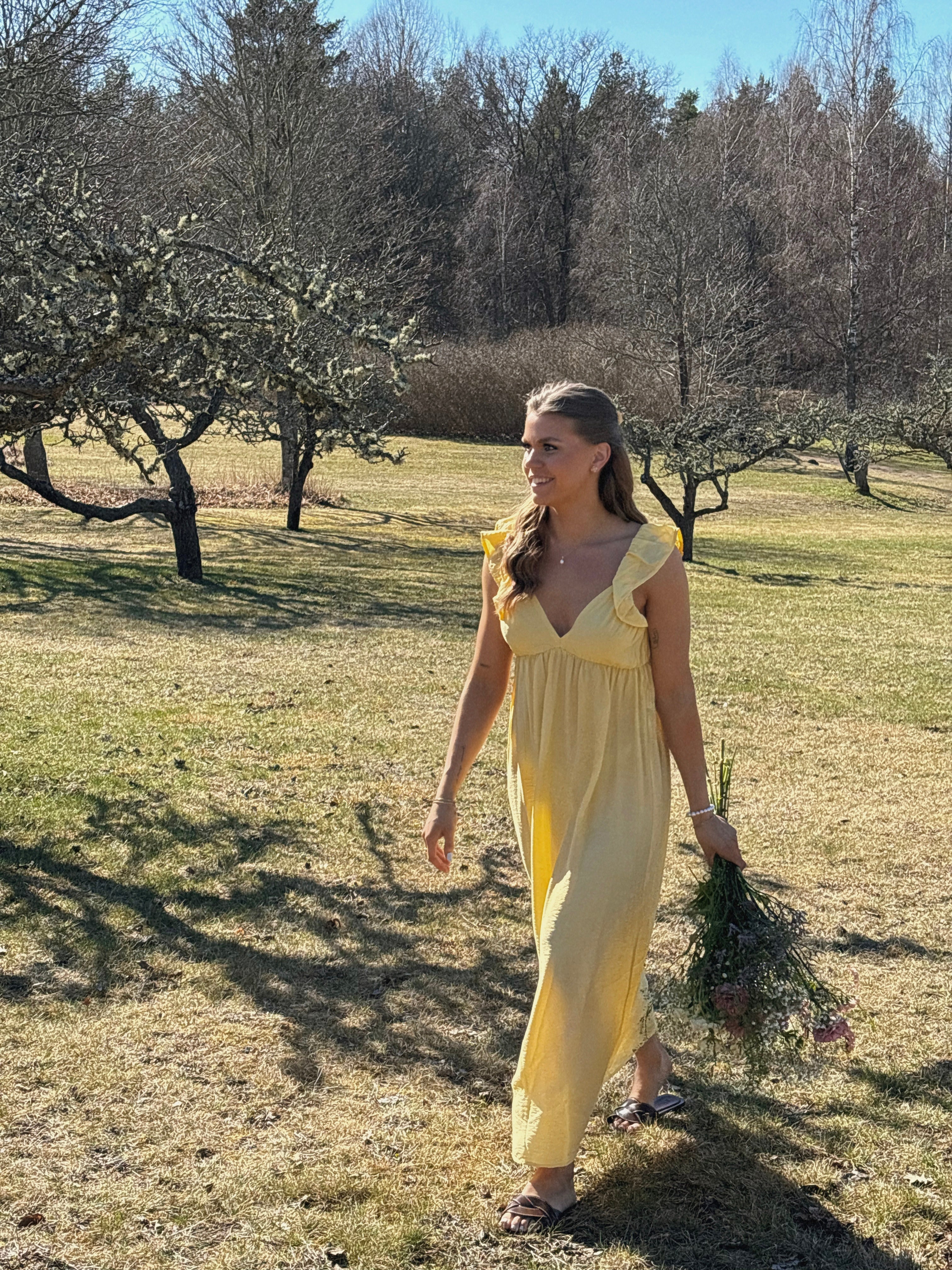 VMJOSIE Long Dress - Pale Banana